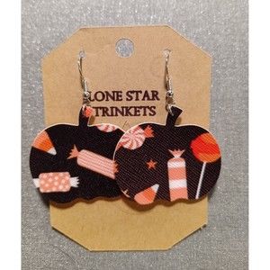 Pumpkin Candy Halloween Earrings